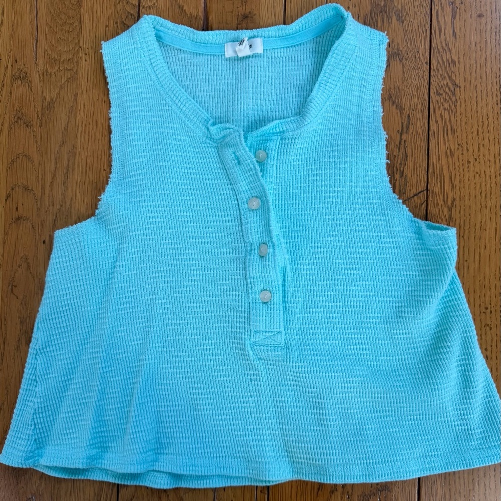 Aerie Blue Knit Tank top sz Small